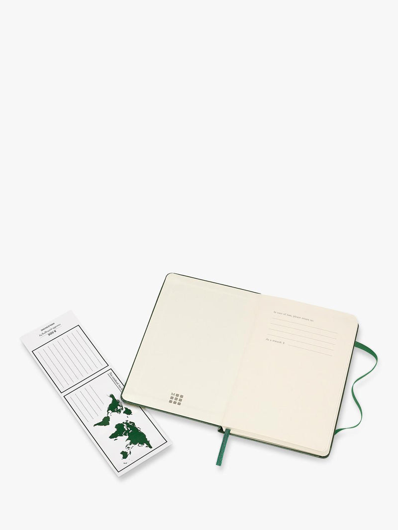 Moleskine pocket hardback notebook green - British product