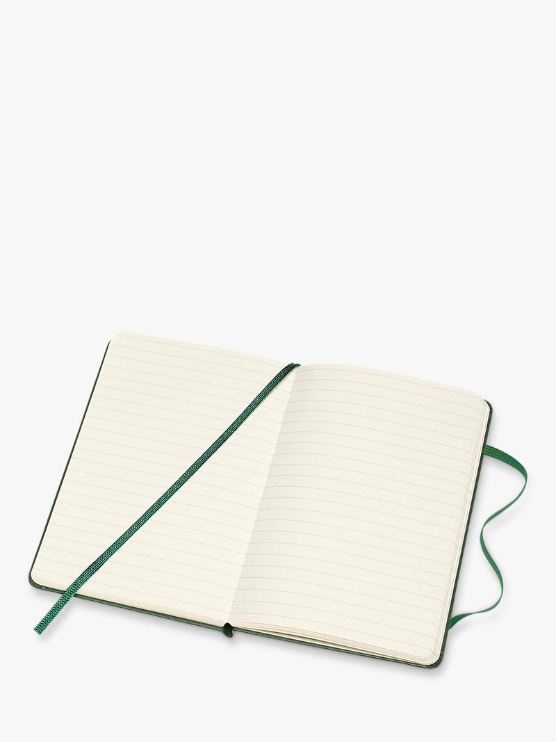 Moleskine pocket hardback notebook green - British product
