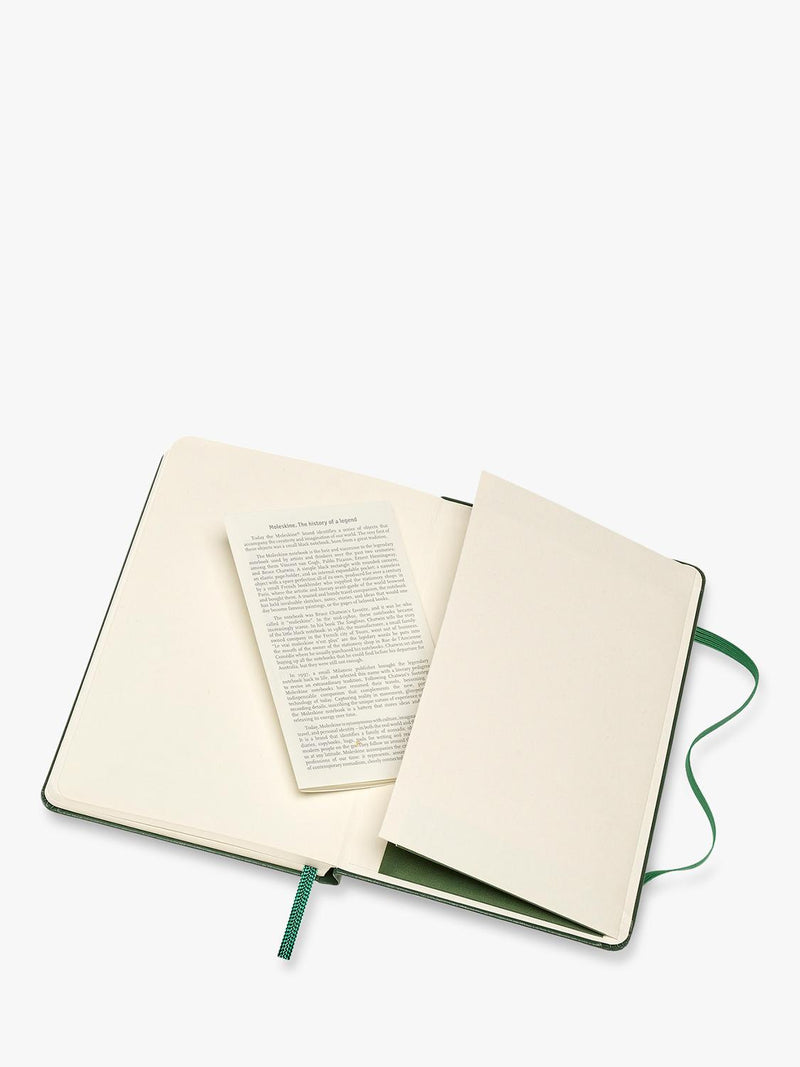 Moleskine pocket hardback notebook green - British product
