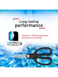 Tefal Ice Force stainless steel kitchen scissors (British brand)