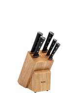 John Lewis Tefal Ice Force Stainless Steel Knife Block Set, 5 Piece- Buy online at McGrocer