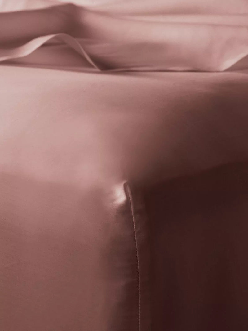 Bedfolk Luxe Cotton Deep Fitted Sheets - Rose Single
