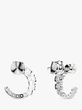 Swarovski Matrix hoop earrings with silver tone, imported from the UK