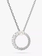 John Lewis Swarovski Matrix Pendant Necklace, White- Buy online at McGrocer