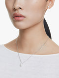 Swarovski Matrix earrings and pendant necklace set white - British product