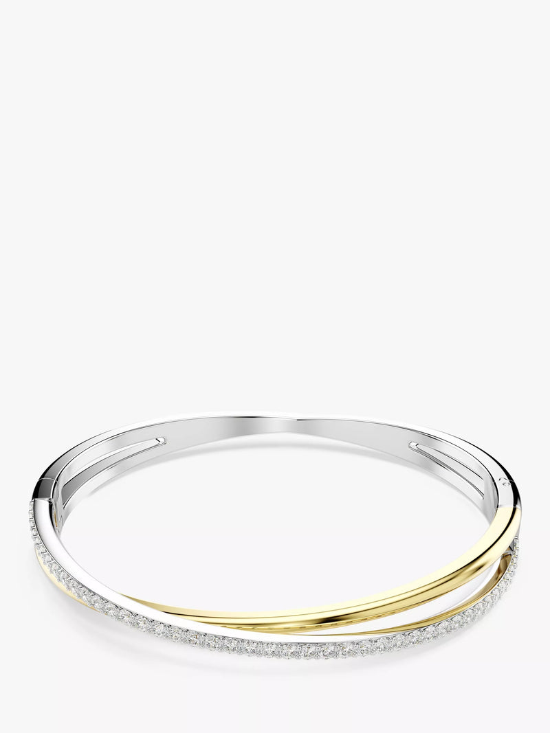 Swarovski Hyperbola two-tone bangle 17.3 cm (British brand)