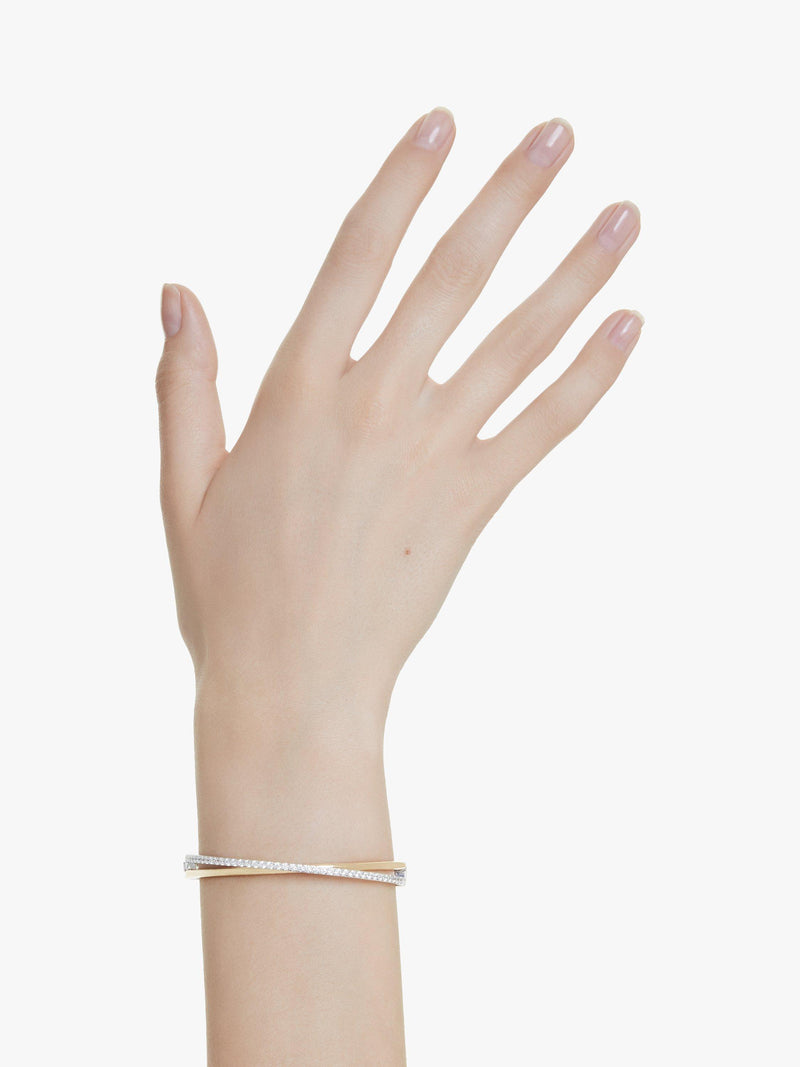 Swarovski Hyperbola two-tone bangle 17.3 cm (British brand)