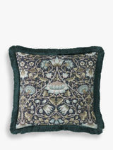 John Lewis William Morris At Home Lodden Square Cushion, Blue, 50x50cm- Buy online at McGrocer