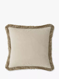 William Morris Pimpernel square cushion in Ink with cotton-velvet reverse (British brand)