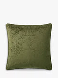 William Morris At Home Strawberry Thief Square Embossed Velvet Cushion 50x50cm