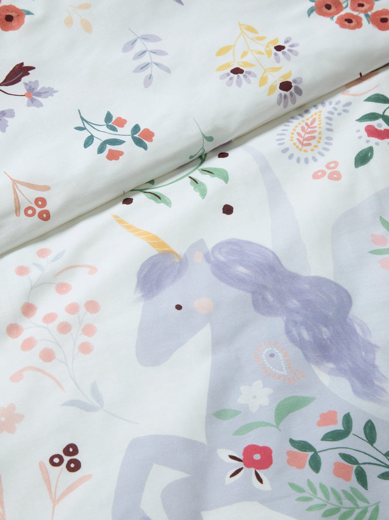 John Lewis Enchanted Unicorn duvet cover set single cotton - British product