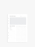 Filofax A5 Minimal Wellness Tracker Personal Organiser Refill - British product