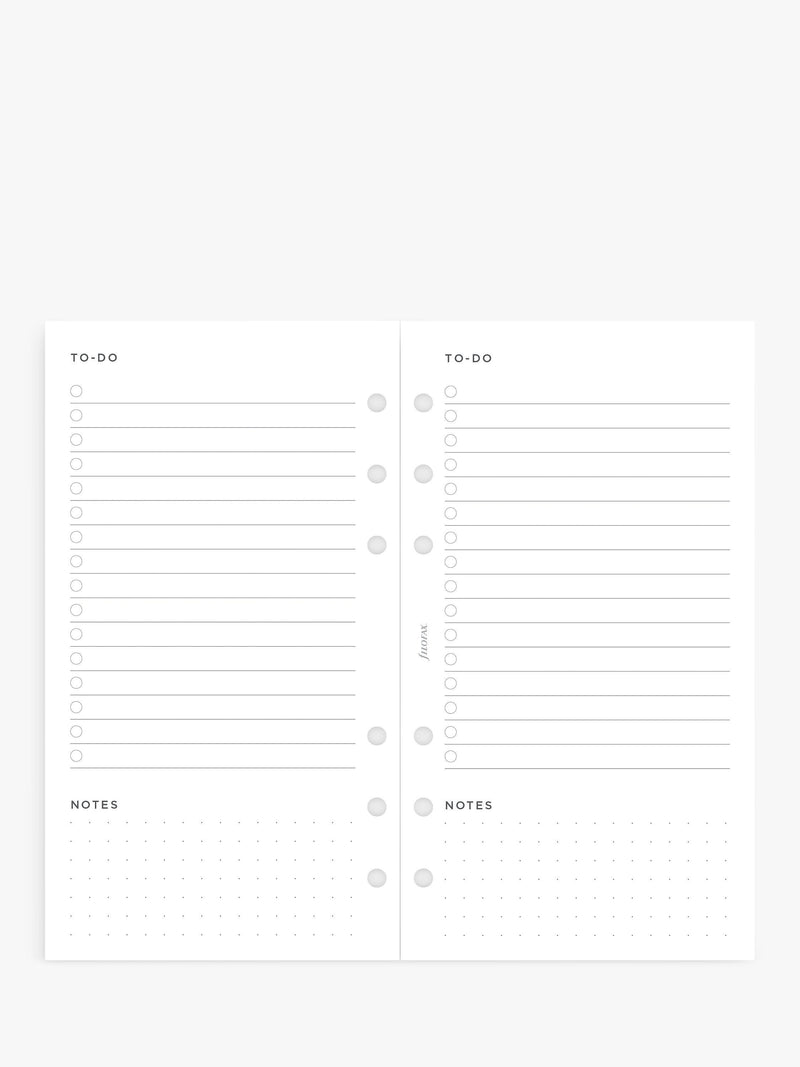 Filofax Minimal To Do organiser insert for Personal organisers - British product