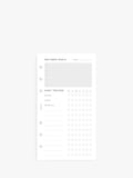 Filofax personal size wellness tracker organiser insert with 56 sheets - British product