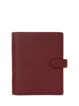 John Lewis Filofax A5 Norfolk Leather Personal Organiser in Currant- Buy online at McGrocer