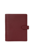 Filofax A5 Norfolk leather personal organiser currant, imported from the UK