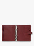 Filofax A5 Norfolk leather personal organiser currant, imported from the UK