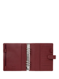Filofax A5 Norfolk leather personal organiser currant, imported from the UK