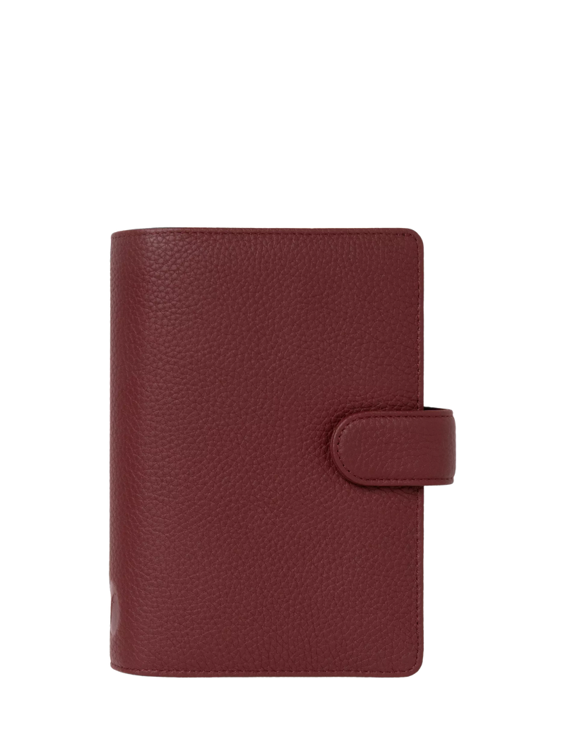 Filofax Norfolk leather personal organiser currant - British product
