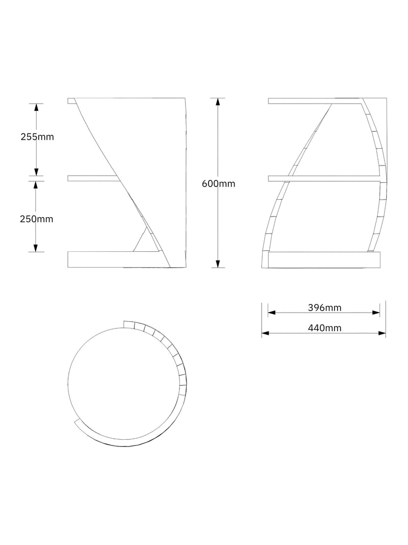 Tom Schneider single lamp table 60x44x44cm, UK version