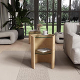 طاولة مصباح أسطوانية صغيرة من توم شنايدر ساتورن (ماركة بريطانية)