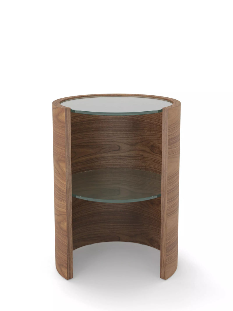 Tom Schneider Saturn Lamp Table, Walnut