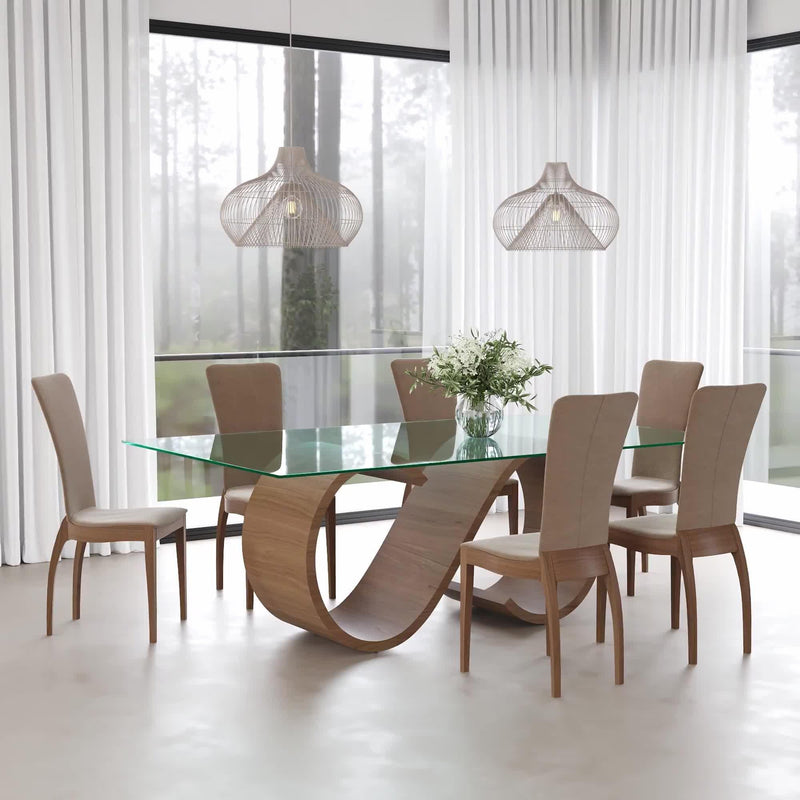 Tom Schneider Sasha dining chair in walnut finish - British product
