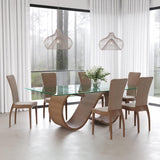 Tom Schneider Sasha dining chair in walnut finish - British product