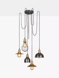 Industville Brooklyn 5 Wire Spider pendant ceiling light, imported from the UK