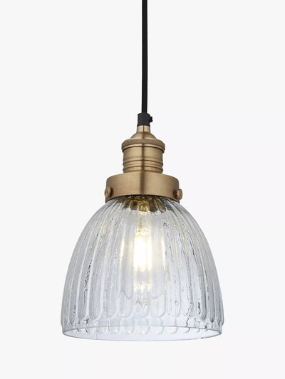 John Lewis Industville Brooklyn Glass Cone Pendant Ceiling Light- Buy online at McGrocer