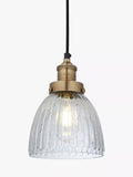 Industville Brooklyn Glass Cone Pendant Light, imported from the UK