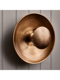 Industville Boston round brass light, imported from the UK