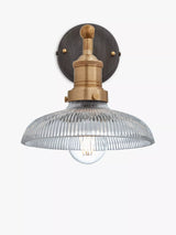 John Lewis Industville Brooklyn Glass Dome Wall Light- Buy online at McGrocer