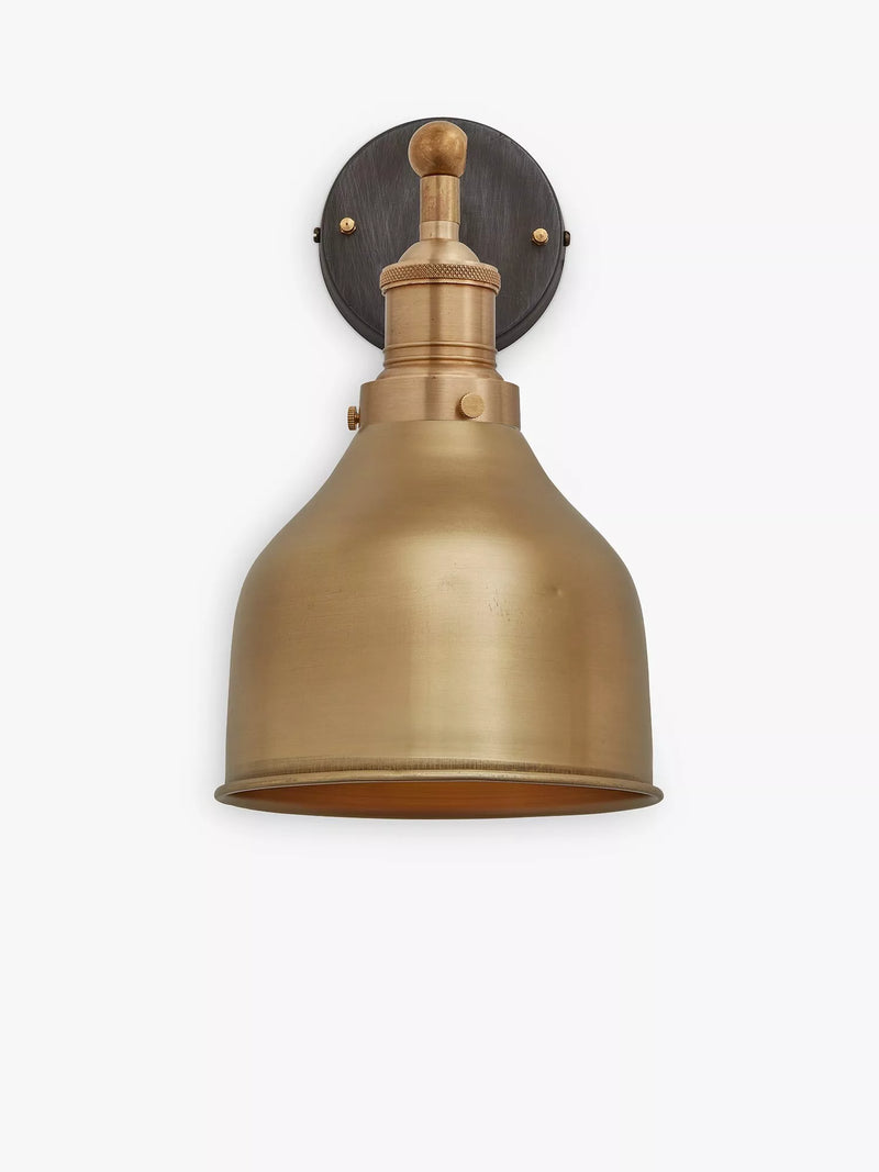 Industville Brooklyn Cone Wall Light aged brass (British brand)