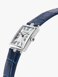 Frederique Constant Classics Art Deco Carree automatic watch blue leather strap - British product