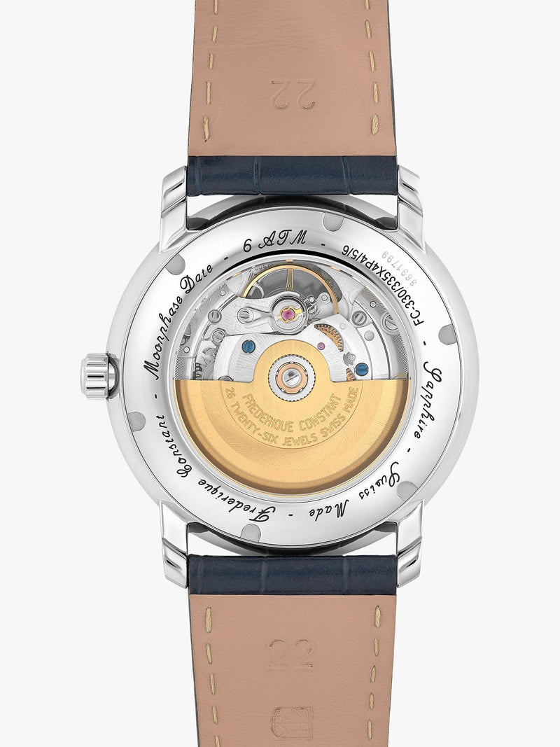 Frederique Constant Classics Heart Beat watch blue 40mm (British brand)