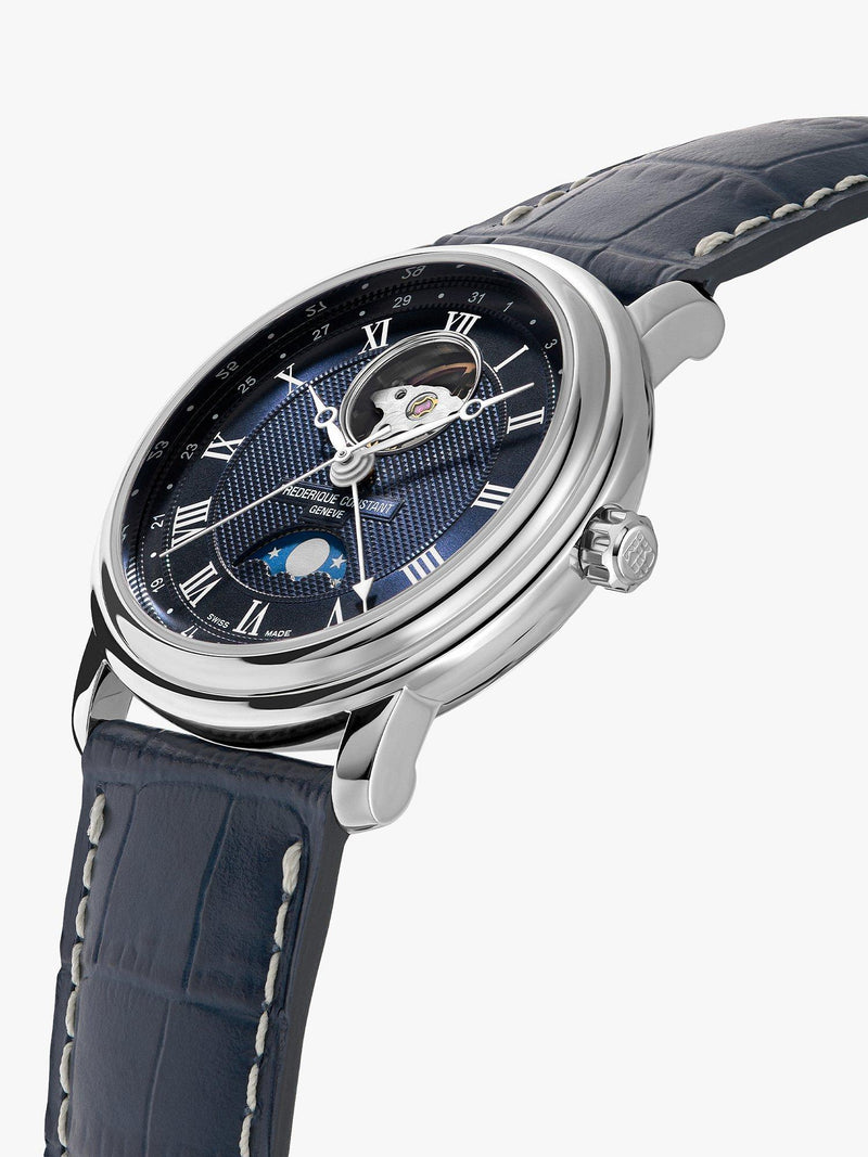 Frederique Constant Classics Heart Beat watch blue 40mm (British brand)