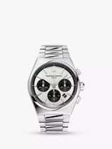 John Lewis Frederique Constant Highlife Chronograph Automatic Men's Watch, Silver, 41mm- Buy online at McGrocer