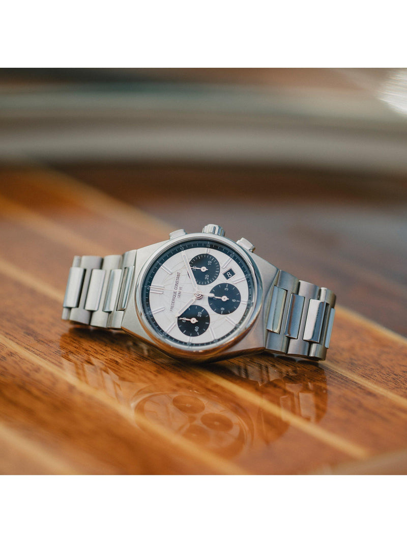 Frederique Constant Highlife Chronograph Automatic silver watch 41mm, UK version