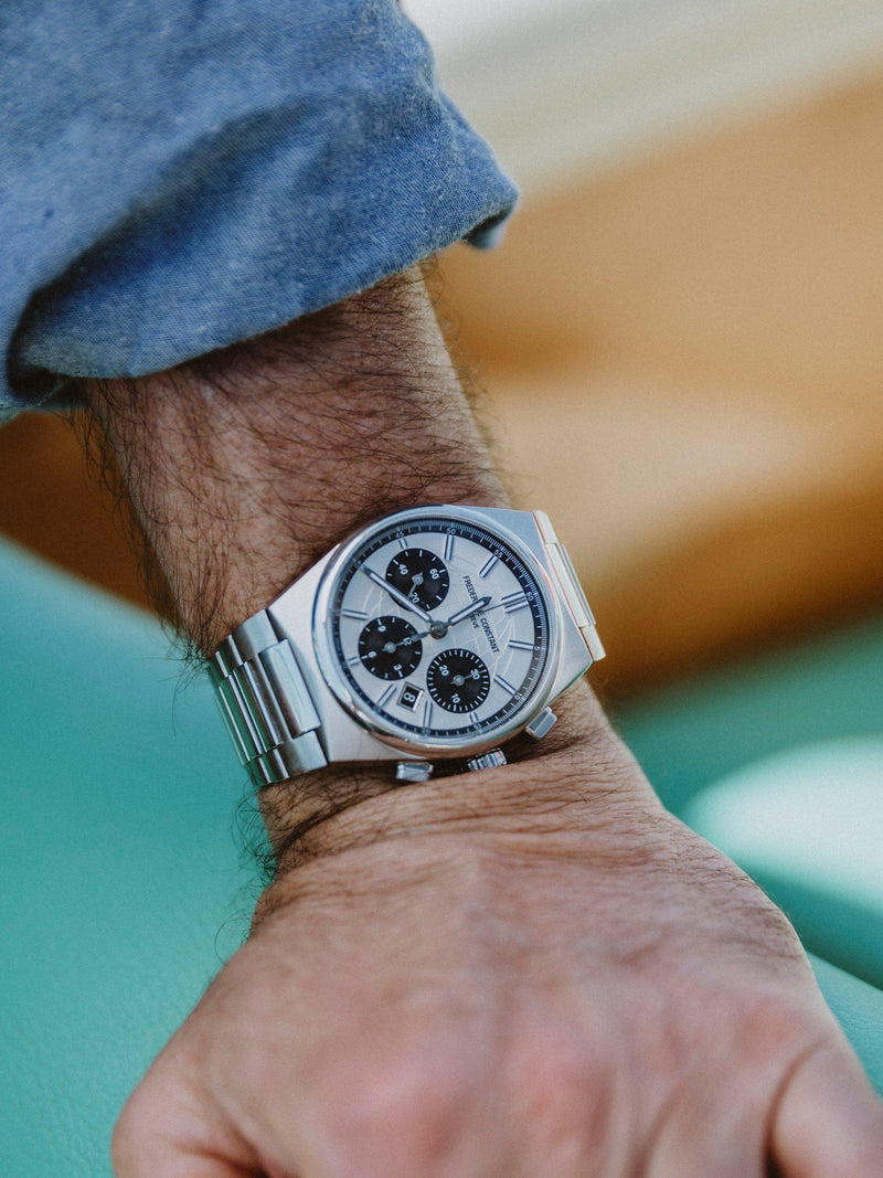 Frederique Constant Highlife Chronograph Automatic silver watch 41mm, UK version