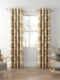 Clarke & Clarke Figura curtains in Linen/Charcoal, UK version