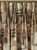 Clarke & Clarke Figura curtains in Linen/Charcoal, UK version