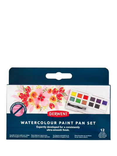 John Lewis Derwent Watercolour Paint Pans Set of 12 Artists' Watercolour Paints- اشترِ عبر الإنترنت على McGrocer