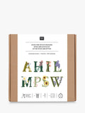 Rico Design Stick & Stitch Floral Alphabet Embroidery Kit 49.70g, imported from the UK