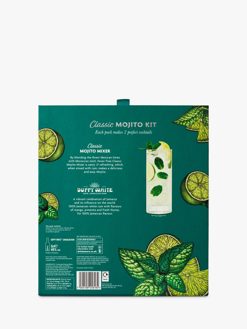 Fever-Tree mojito cocktail set with rum and mixer, 50cl - British product