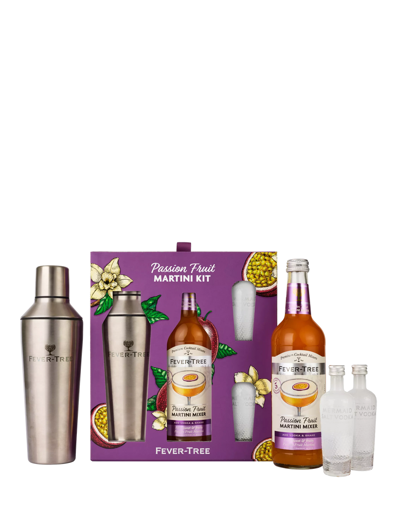 Fever-Tree passionfruit martini set with shaker 50cl - British product