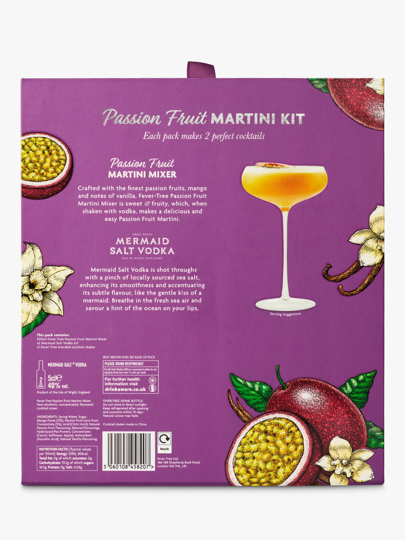 Fever-Tree passionfruit martini set with shaker 50cl - British product