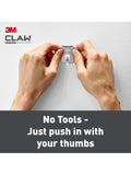 3M CLAW picture hanger silver pack of 2, 20kg - British product