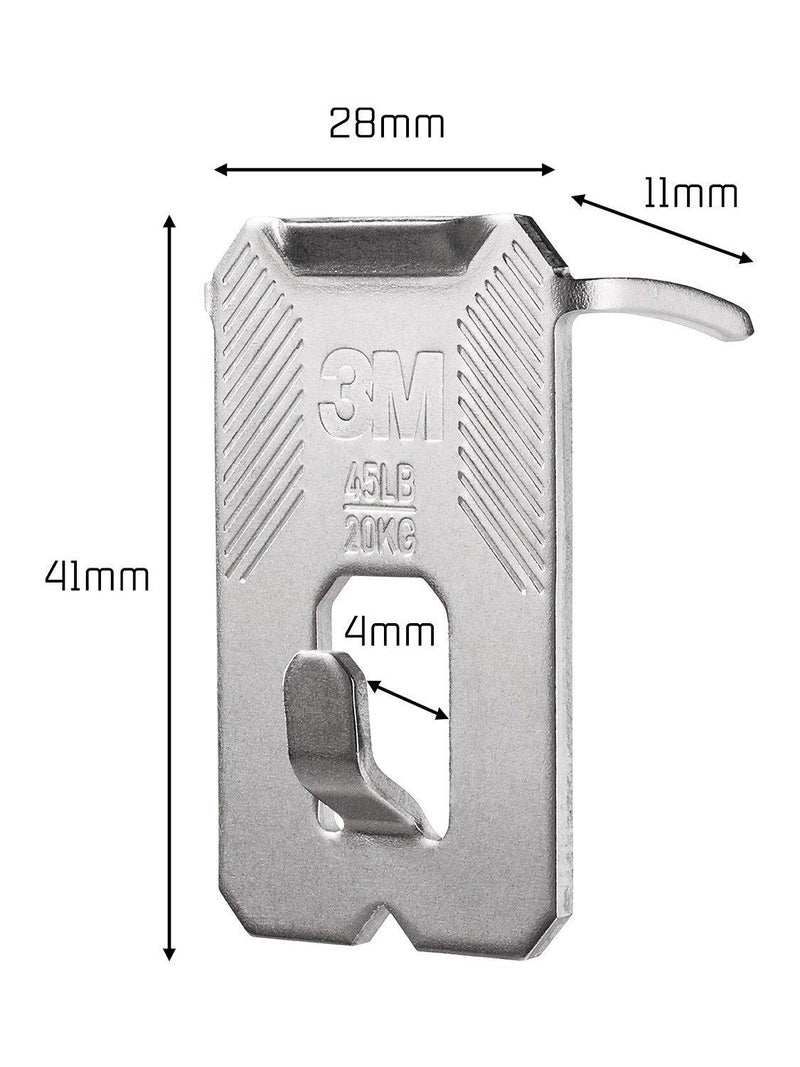 3M CLAW picture hanger silver pack of 2, 20kg - British product