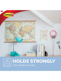 Command Medium Clear Hanging Hooks Pack of 2 900g - British product